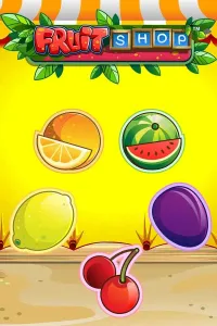 fruit shop game logo